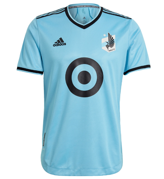 2021/22 Minnesota United FC Blue Away Kit Soccer Jersey Player Version